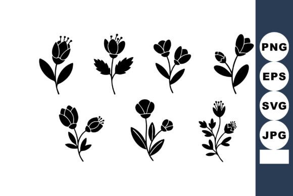 Black Silhouette Rose Graphics & Illustrations Review