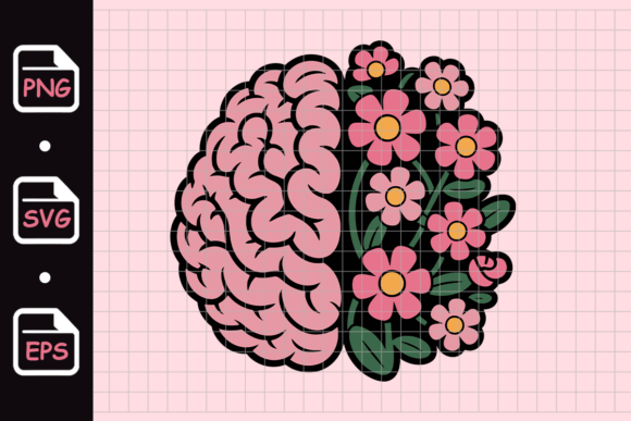 Brain with Flowers: A Designer's Review for Embroidery