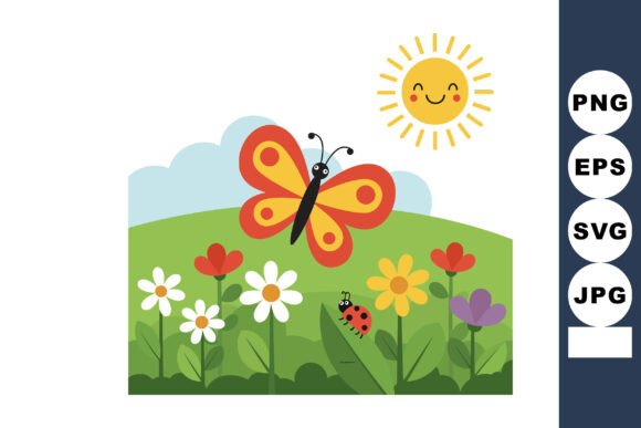 Butterfly Graphics: Vibrant Spring Illustrations