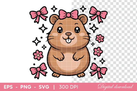 Cute Hamster Graphics: Sweet Illustrations for Crafts