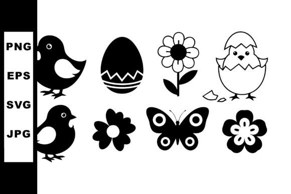 Easter Chick Graphics & Illustrations for Branding