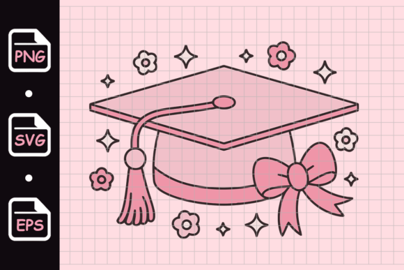 Pink Graduation Cap Graphics & Illustrations Review