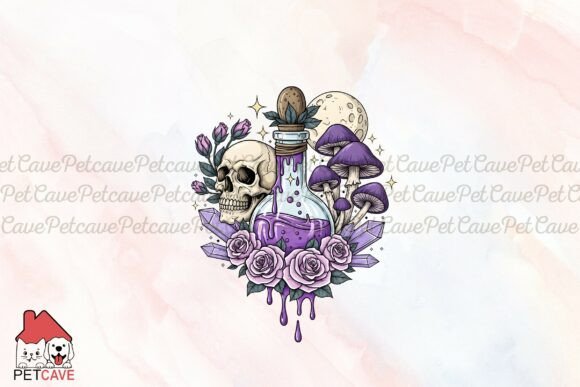 Potion Skull Roses Png: Bold Graphics & Illustrations