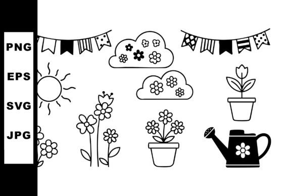 Spring Flower Graphics & Illustrations for Blogs