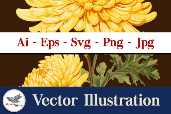 Yellow Chrysanthemum Vector Flowers Pack Review